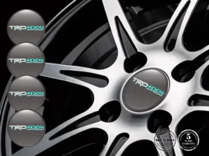 Toyota TRD Marchio Badge Ruota Cupola Custom Adesivi